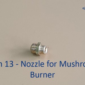 Nozzle for Mushroom Burner