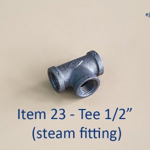 Half inch Tee for Steam Fitting